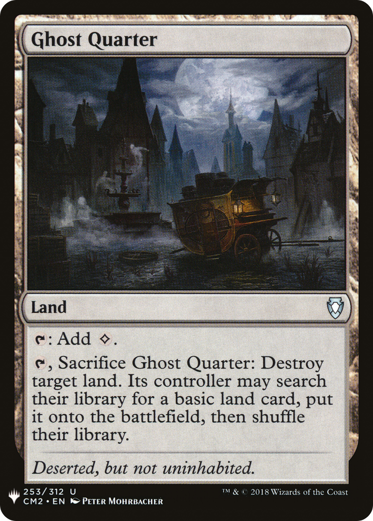 Ghost Quarter (LIST-CM2-253) [Mystery Booster] The List MTG Single Wizards of the Coast
