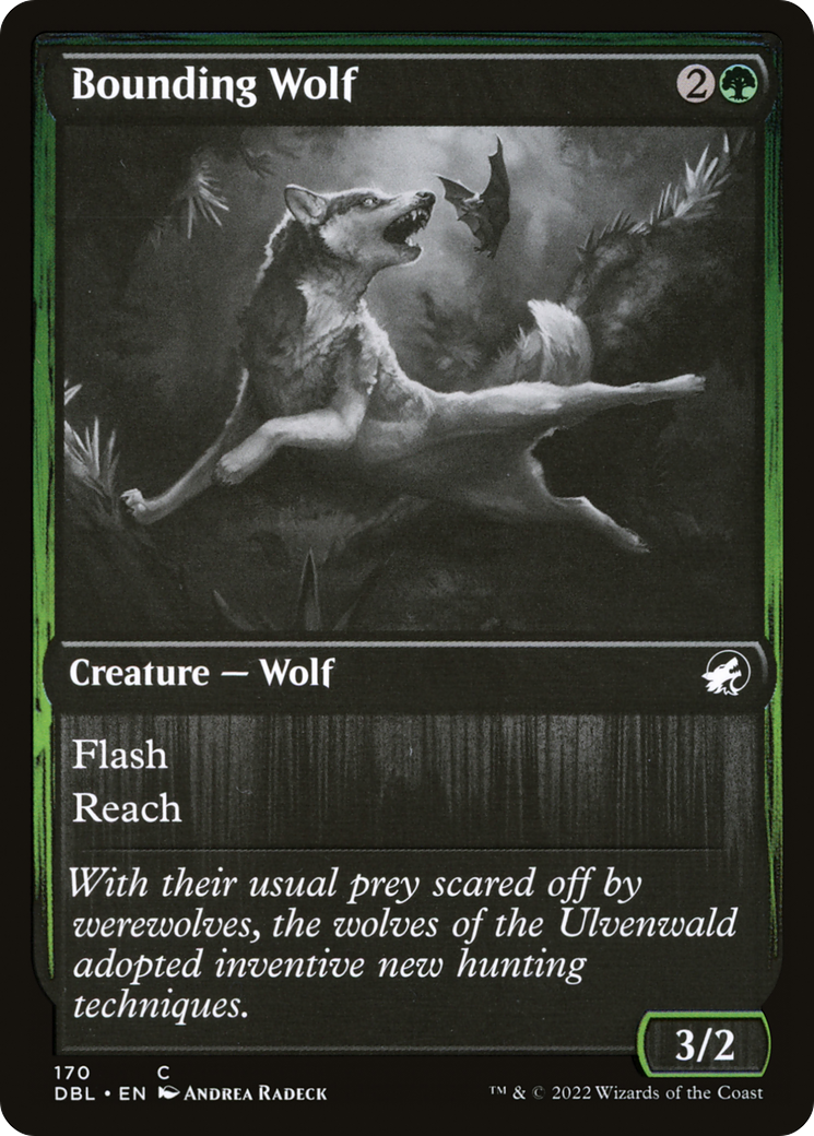 Bounding Wolf (DBL-170) [Innistrad: Double Feature] Foil MTG Single Wizards of the Coast