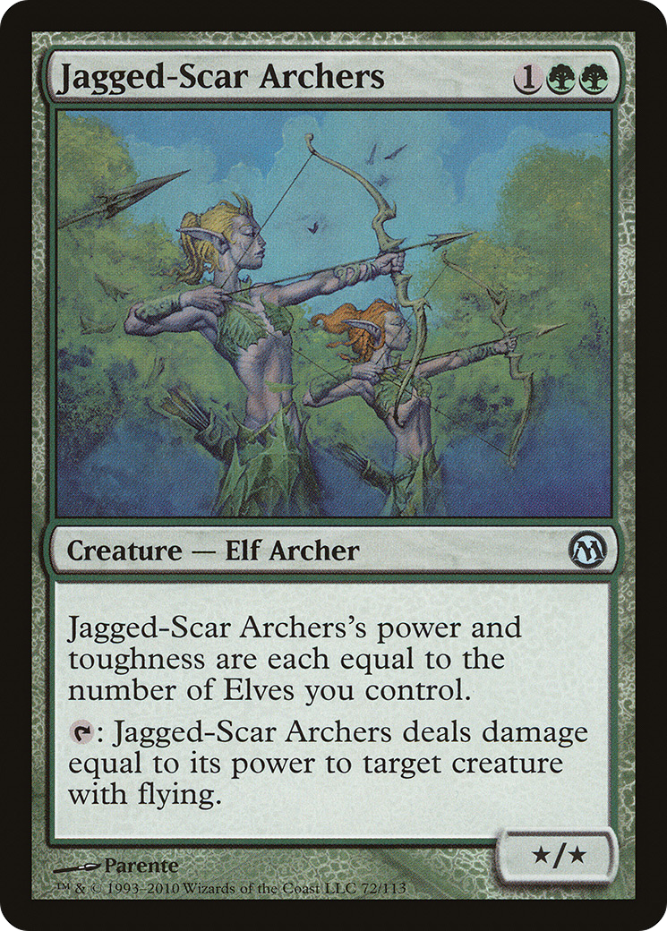 Jagged-Scar Archers (DPA-072) [Misc] Duels of the Planeswalkers MTG Single Wizards of the Coast
