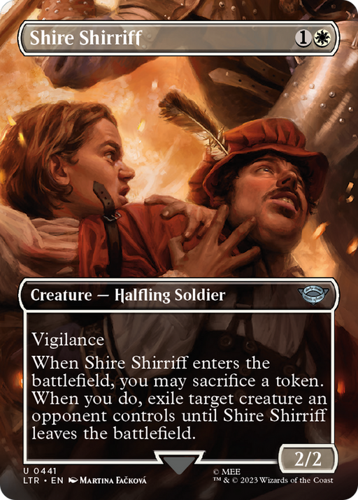 Shire Shirriff (LTR-441) [The Lord of the Rings: Tales of Middle-earth] (Borderless) Foil MTG Single Wizards of the Coast