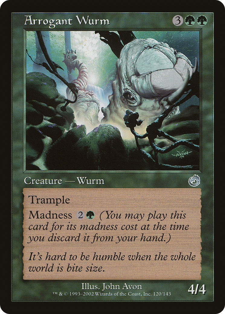 Arrogant Wurm (TOR-120) [Torment] Foil MTG Single Wizards of the Coast
