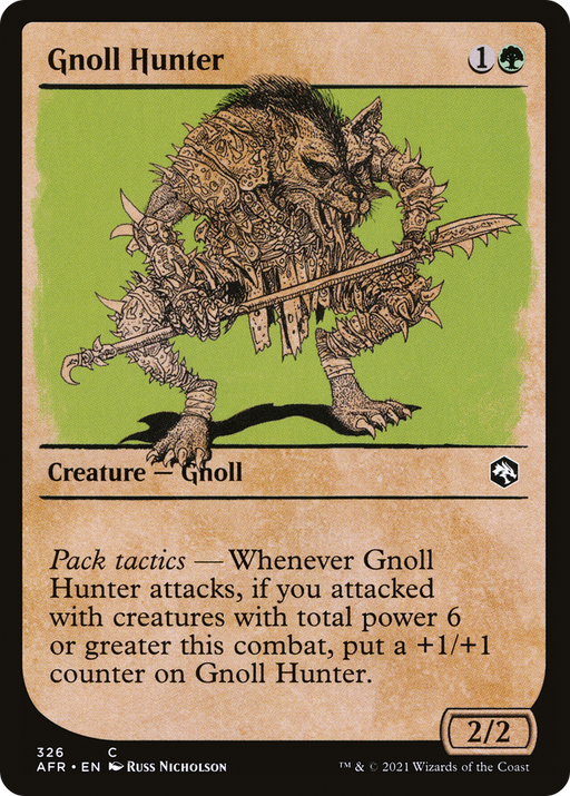 Gnoll Hunter (AFR-326) [Adventures in the Forgotten Realms] (Showcase) MTG Single Wizards of the Coast