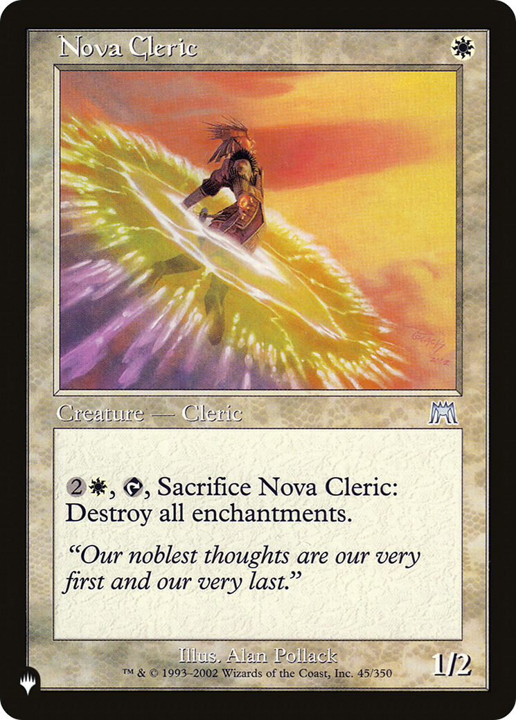 Nova Cleric (LIST-ONS-45) [Mystery Booster] The List MTG Single Wizards of the Coast