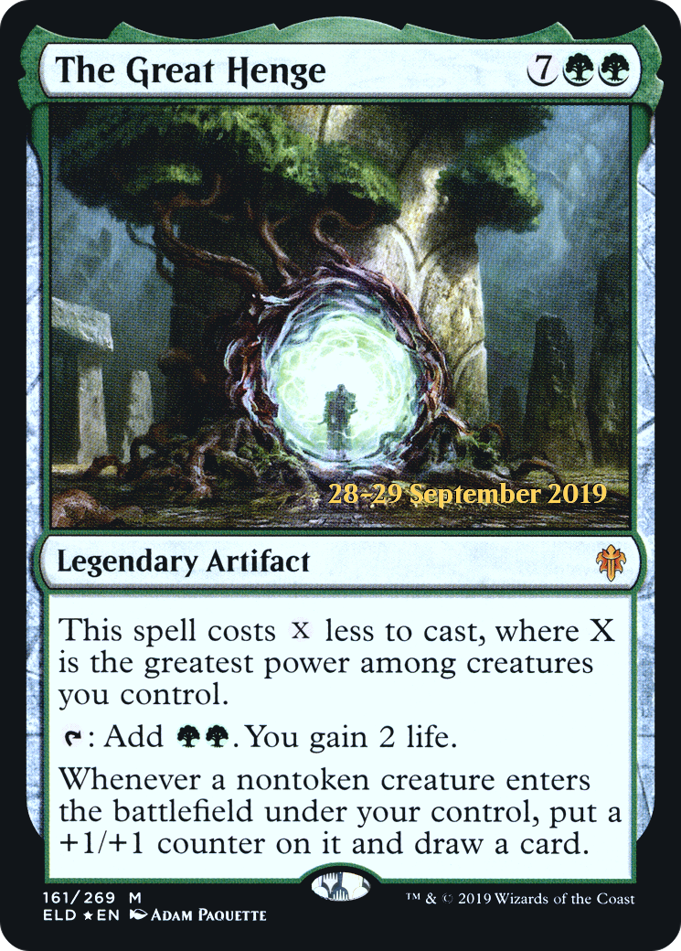 The Great Henge (PRE-161) [Throne of Eldraine Promos] Foil MTG Single Wizards of the Coast