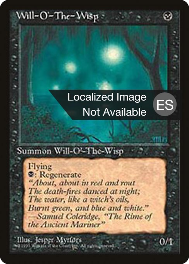 Will-o'-the-Wisp (4BB-171) [Fourth Edition Foreign Black Border] MTG Single Wizards of the Coast