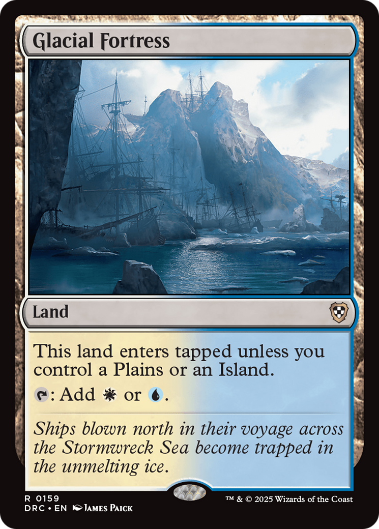 Glacial Fortress (DRC-159) [Commander: Aetherdrift] MTG Single Wizards of the Coast