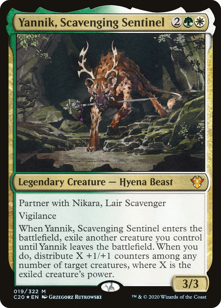 Yannik, Scavenging Sentinel (C20-019) [Commander 2020] MTG Single Wizards of the Coast