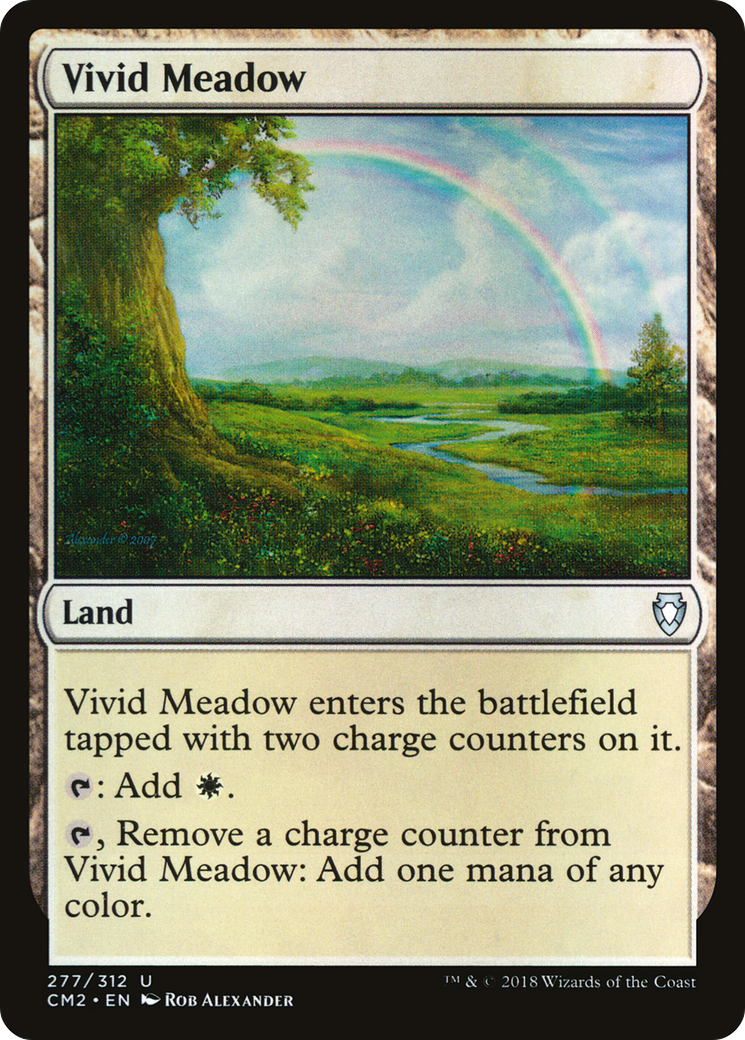 Vivid Meadow (CM2-277) [Commander Anthology Volume II] MTG Single Wizards of the Coast