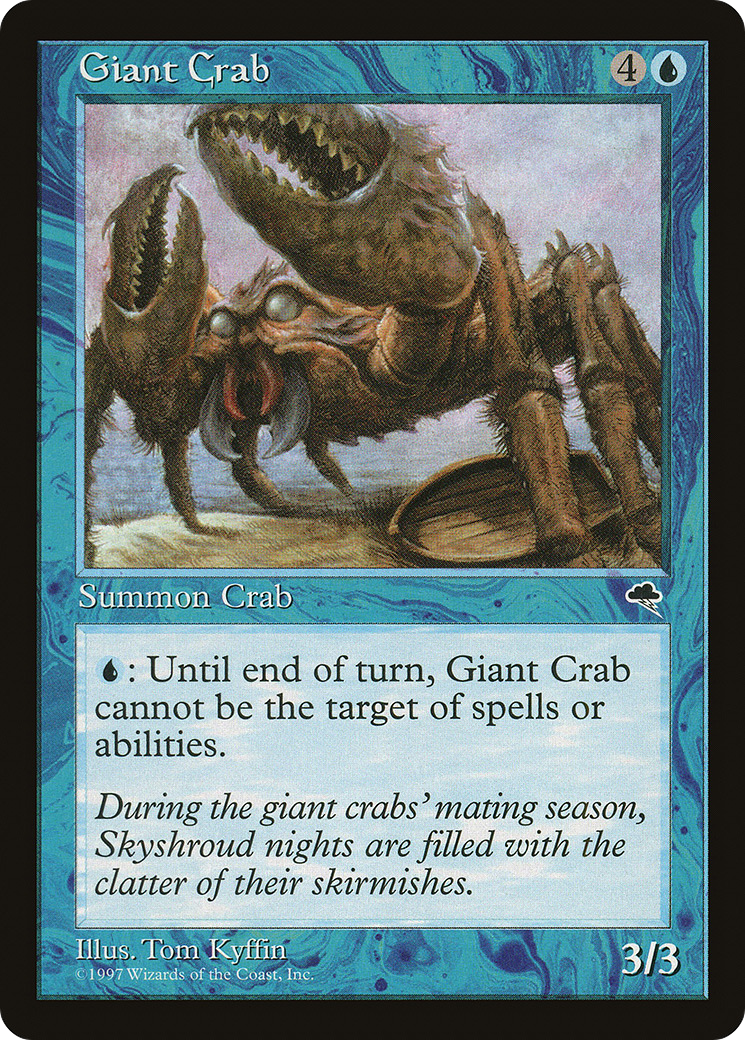 Giant Crab (TMP-066) [Tempest] MTG Single Wizards of the Coast