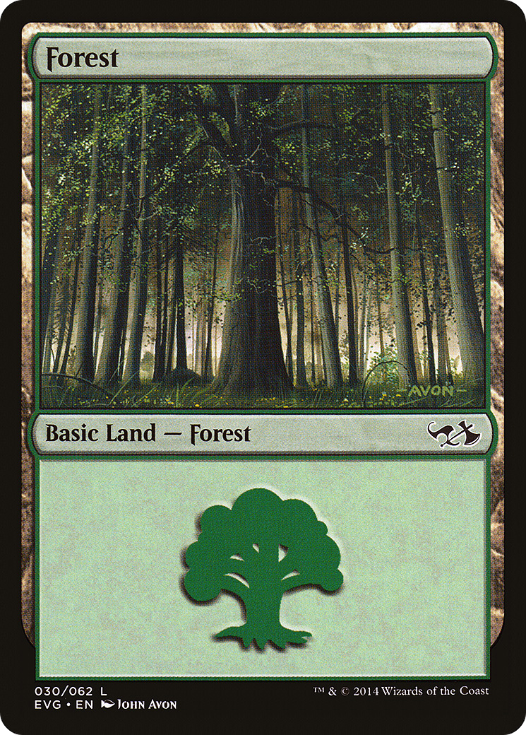 Forest (DD3-030) [Misc] Duel Decks Anthology: Elves vs. Goblins MTG Single Wizards of the Coast