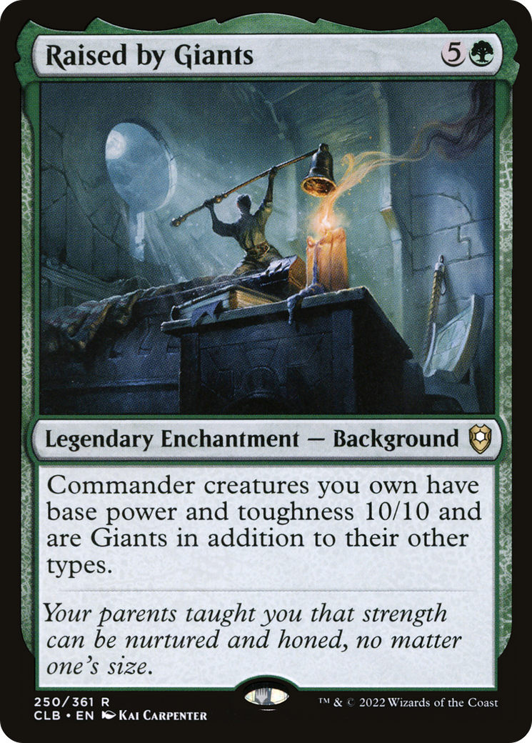 Raised by Giants (CLB-250) [Commander Legends: Battle for Baldur's Gate] Foil MTG Single Wizards of the Coast