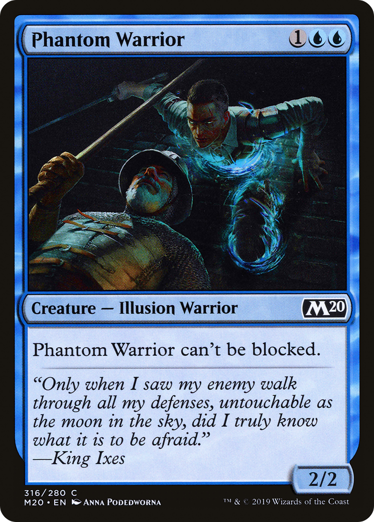 Phantom Warrior (M20-316) [Core Set 2020] MTG Single Wizards of the Coast