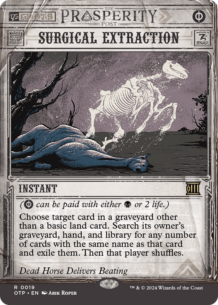 Surgical Extraction (OTP-019) [Breaking News] (Showcase) (Borderless) MTG Single Wizards of the Coast