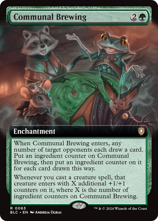 Communal Brewing (BLC-063) [Bloomburrow Commander] (Extended Art) MTG Single Wizards of the Coast