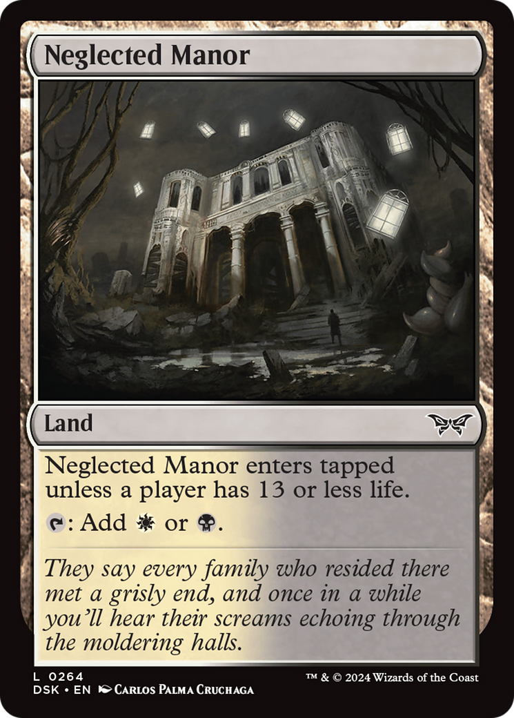 Neglected Manor (DSK-264) [Duskmourn: House of Horror] Foil MTG Single Wizards of the Coast