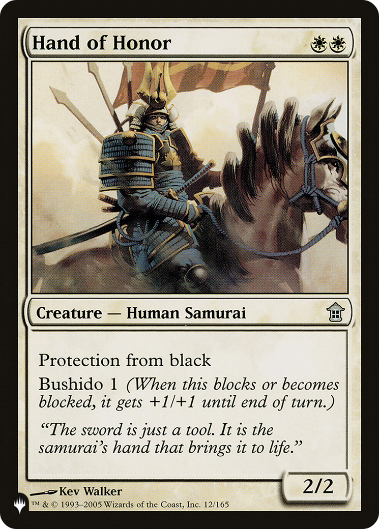 Hand of Honor (LIST-SOK-12) [Mystery Booster] The List MTG Single Wizards of the Coast