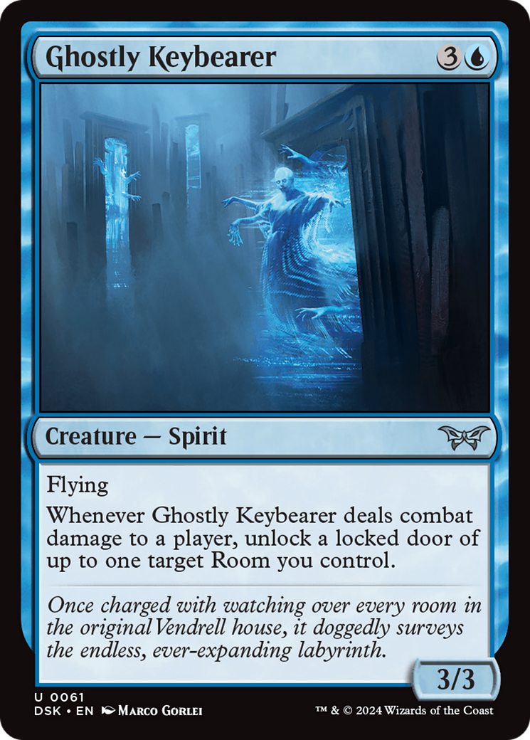 Ghostly Keybearer (DSK-061) [Duskmourn: House of Horror] Foil MTG Single Wizards of the Coast
