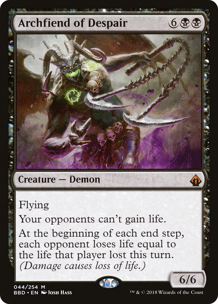 Archfiend of Despair [Battlebond] MTG Single Magic: The Gathering