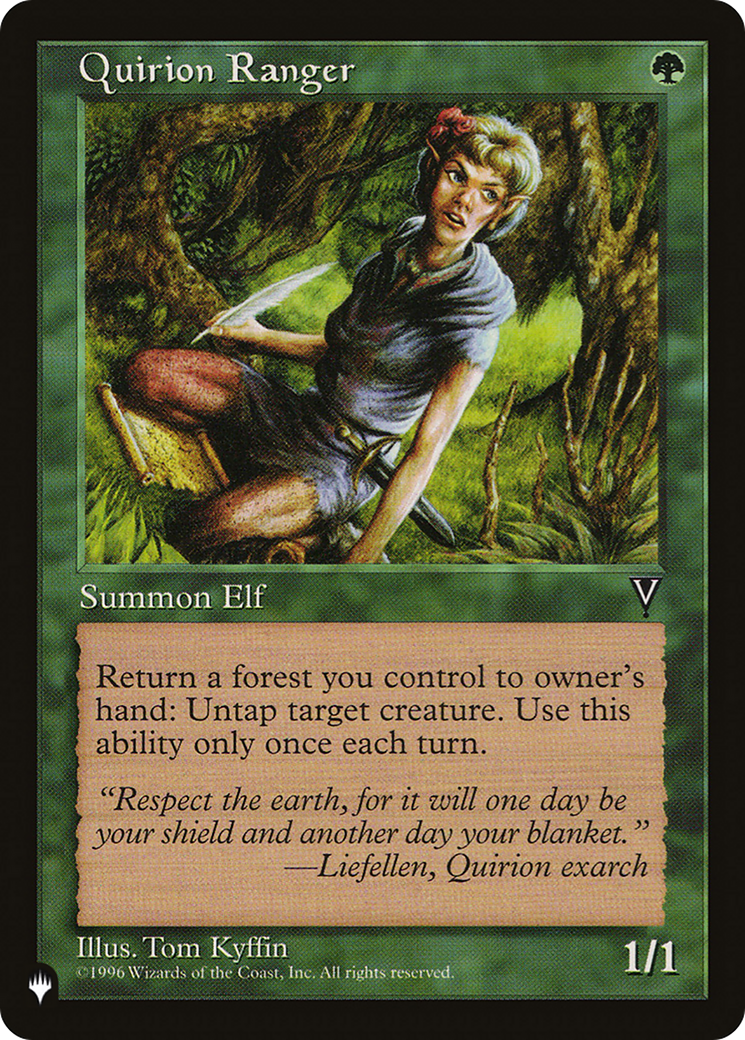 Quirion Ranger (LIST-) [Mystery Booster] The List MTG Single Wizards of the Coast