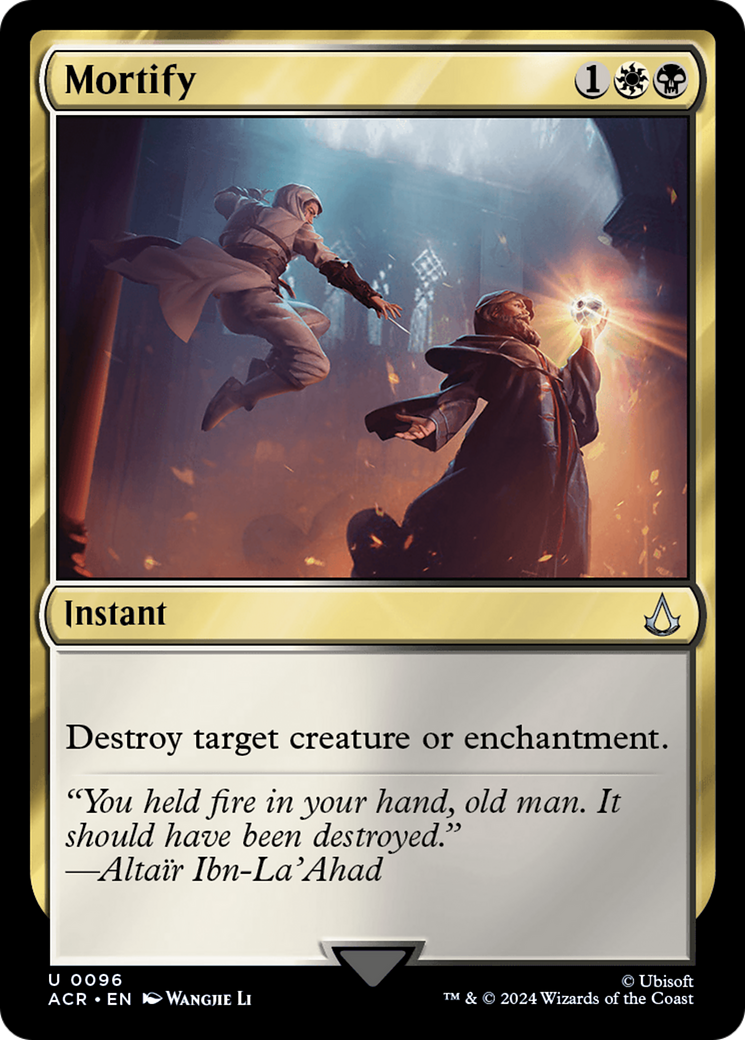 Mortify (ACR-096) [Assassin's Creed] Foil MTG Single Wizards of the Coast