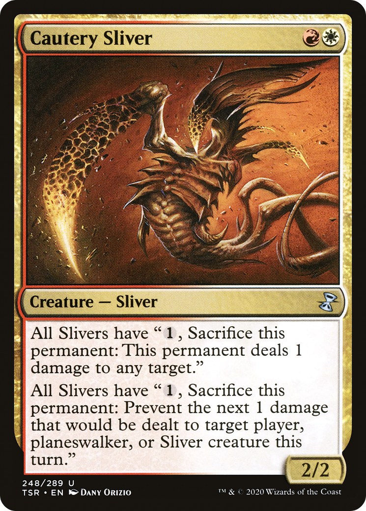 Cautery Sliver (TSR-248) [Time Spiral Remastered] Foil MTG Single Wizards of the Coast