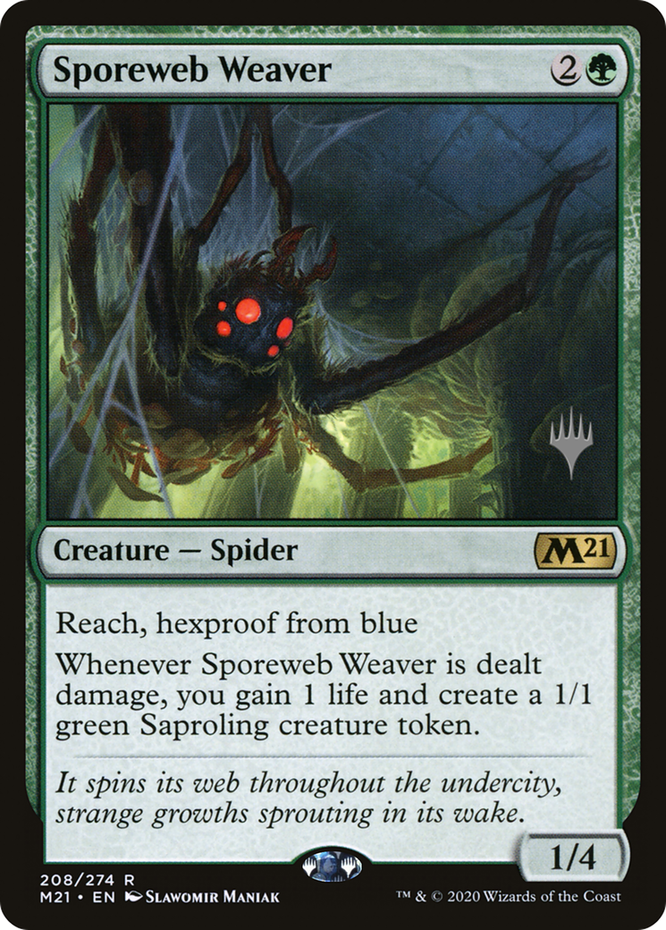 Sporeweb Weaver (PPM21-208P) [Core Set 2021 Promos] MTG Single Wizards of the Coast