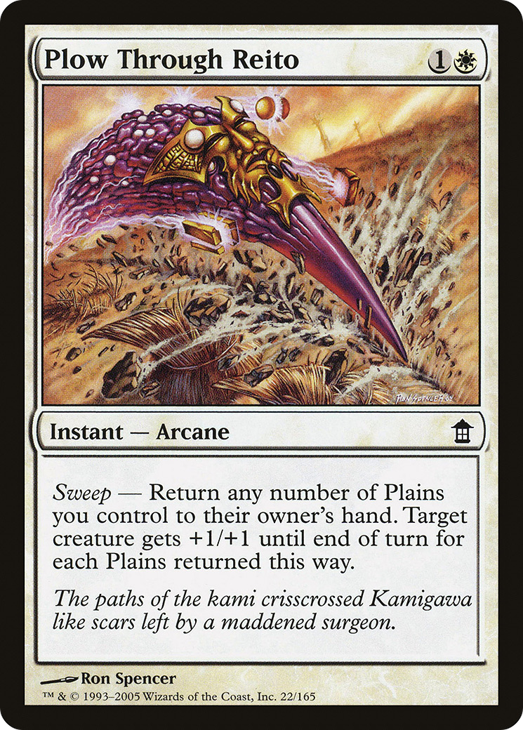 Plow Through Reito (SOK-022) [Saviors of Kamigawa] MTG Single Wizards of the Coast