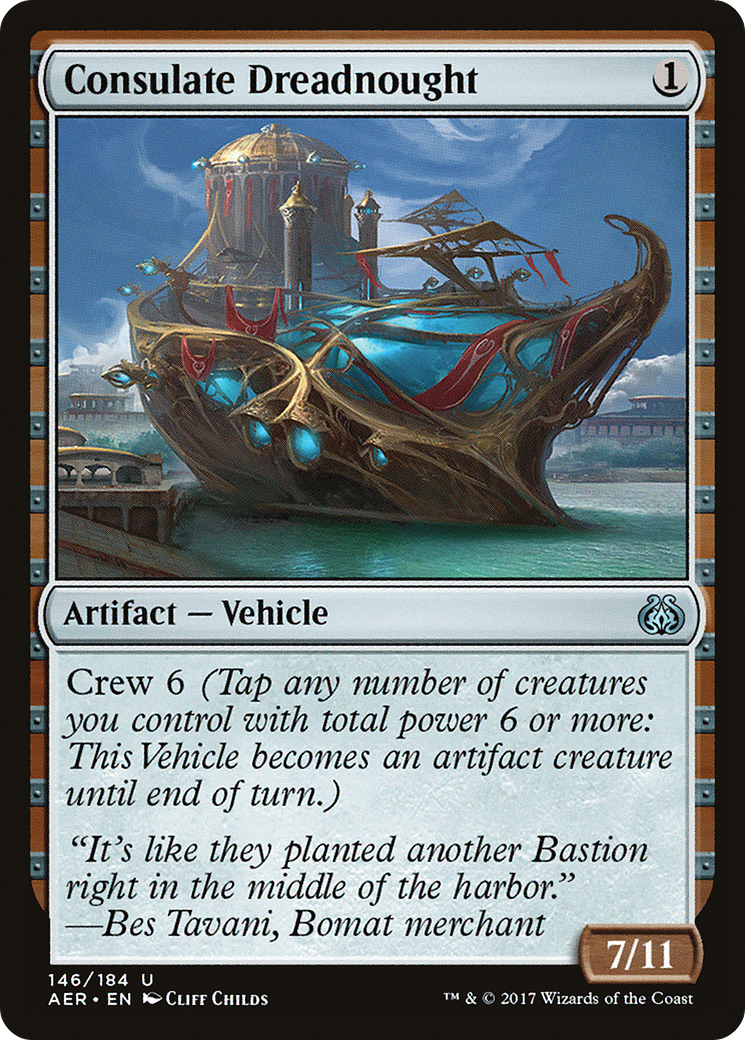 Consulate Dreadnought (AER-146) [Aether Revolt] MTG Single Wizards of the Coast