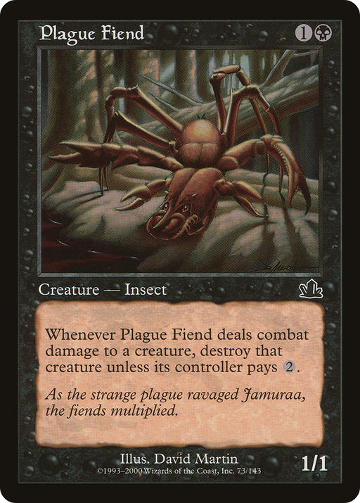 Plague Fiend (PCY-073) [Prophecy] Foil MTG Single Wizards of the Coast