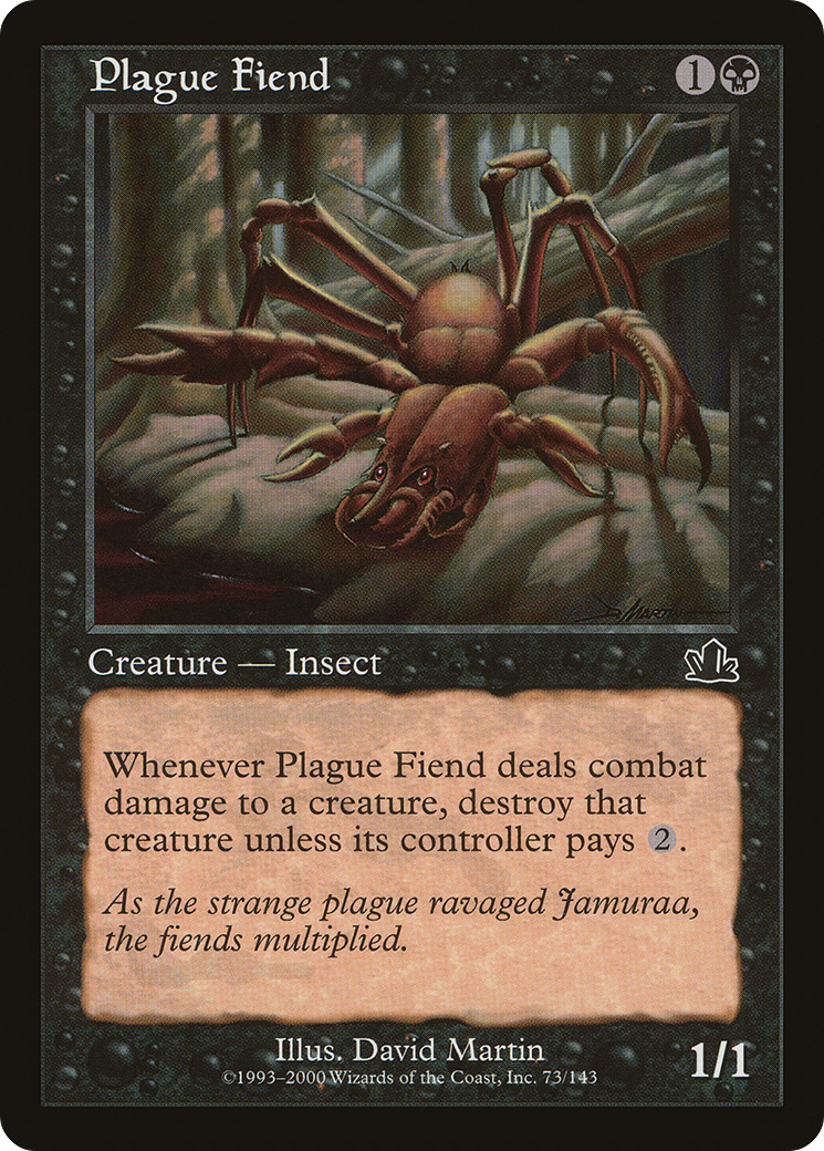 Plague Fiend (PCY-073) [Prophecy] MTG Single Wizards of the Coast