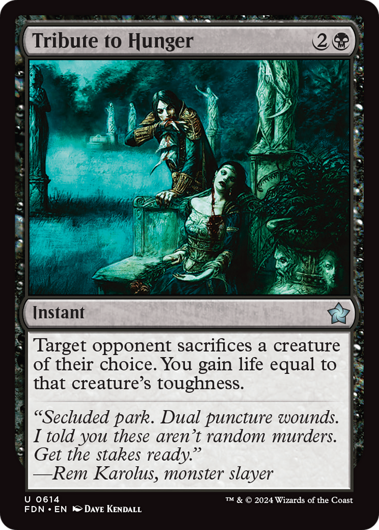 Tribute to Hunger (FDN-614) [Foundations]