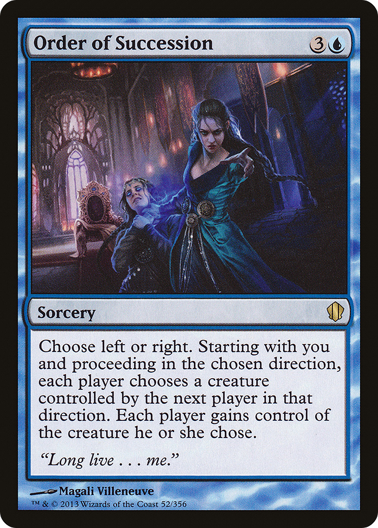 Order of Succession (C13-052) [Commander 2013] MTG Single Wizards of the Coast
