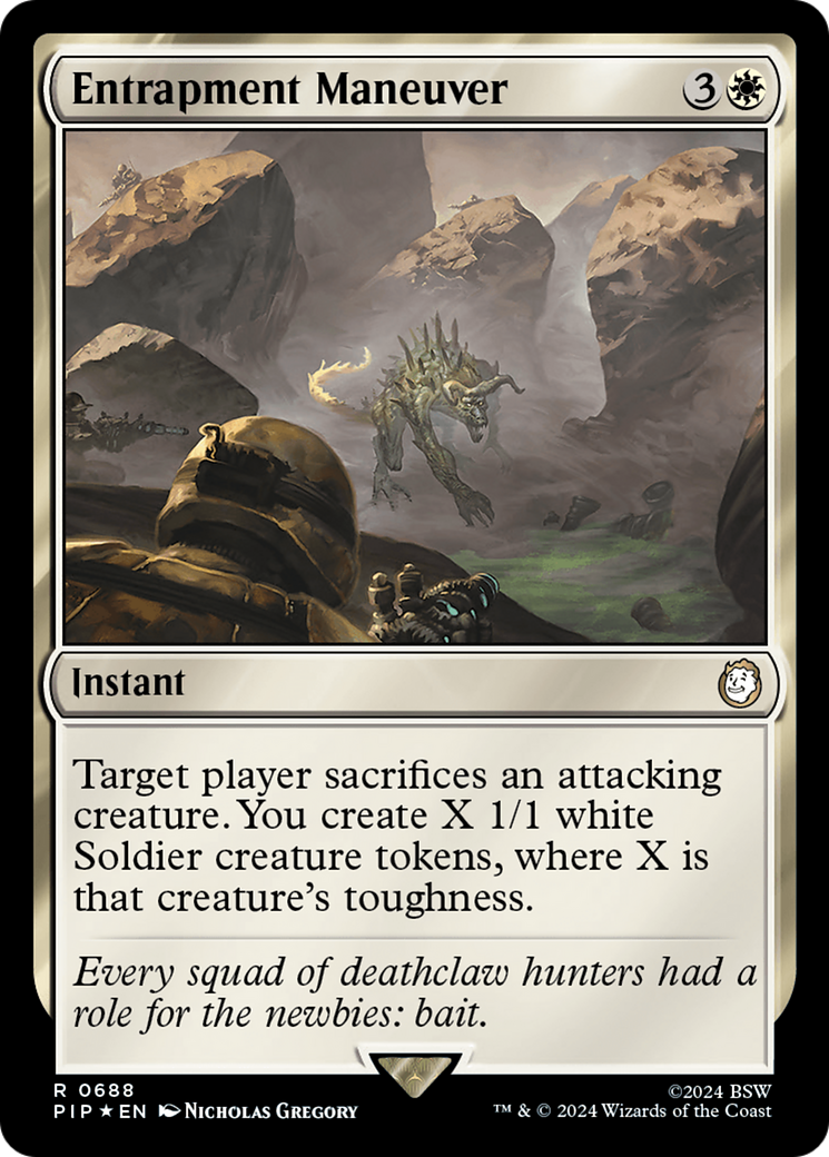 Entrapment Maneuver (Surge Foil) (PIP-688) [Fallout] Foil MTG Single Wizards of the Coast