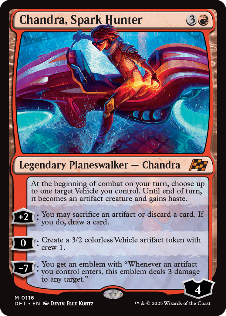 Chandra, Spark Hunter (DFT-116) [Aetherdrift] MTG Single Wizards of the Coast