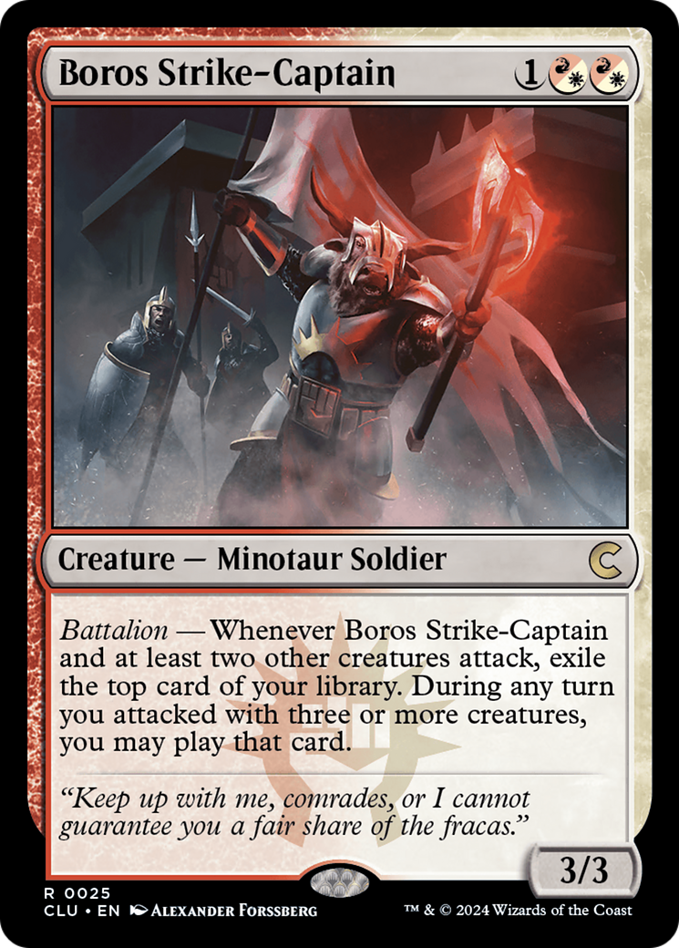 Boros Strike-Captain (CLU-025) [Ravnica: Clue Edition] MTG Single Wizards of the Coast