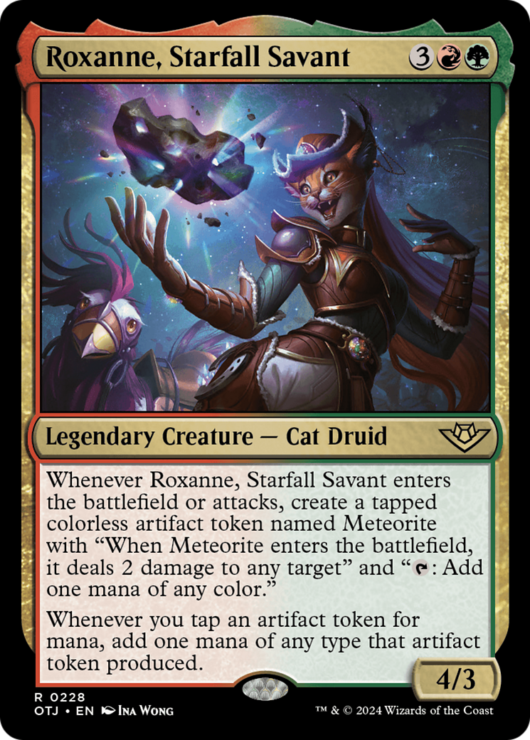 Roxanne, Starfall Savant (OTJ-228) [Outlaws of Thunder Junction] Foil MTG Single Wizards of the Coast