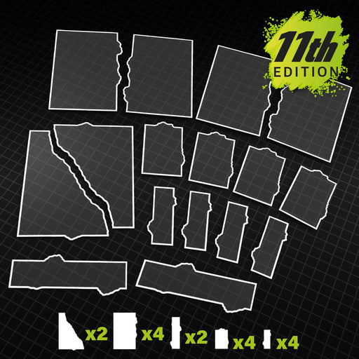 Green Stuff World: 11th Edition Glasspack Footprints Model Tools & Glue Green Stuff World