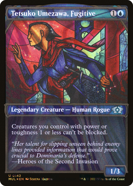 Tetsuko Umezawa, Fugitive (MUL-142) [Multiverse Legends] (Showcase) Foil MTG Single Wizards of the Coast