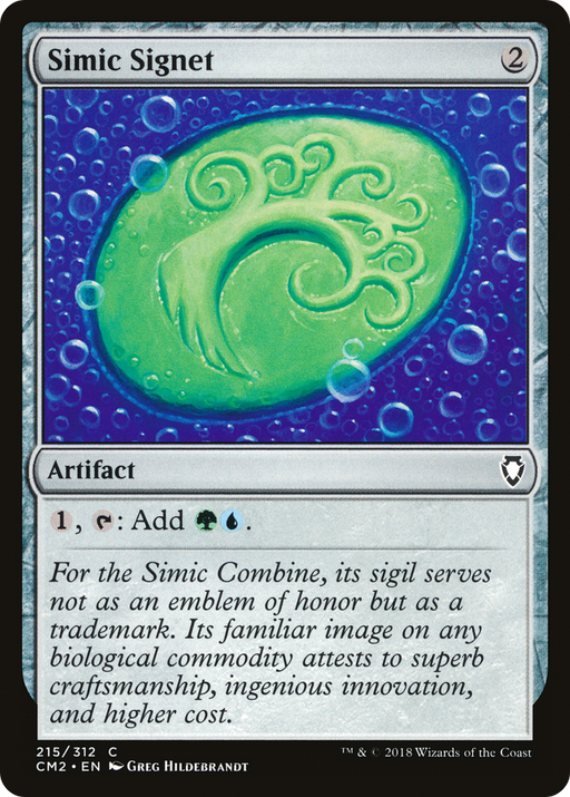 Simic Signet (CM2-215) [Commander Anthology Volume II] MTG Single Wizards of the Coast