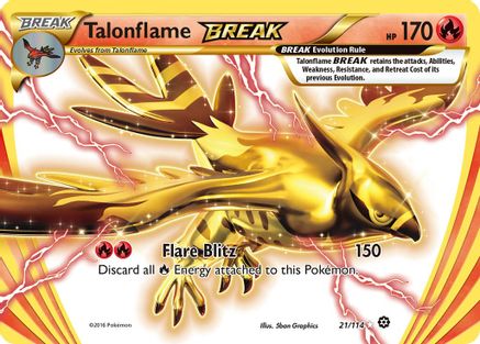 Talonflame BREAK (21/114) Holofoil [XY: Steam Siege] Pokemon Single Pokémon