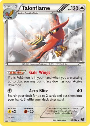 Talonflame (96/114) [XY: Steam Siege] Pokemon Single Pokémon