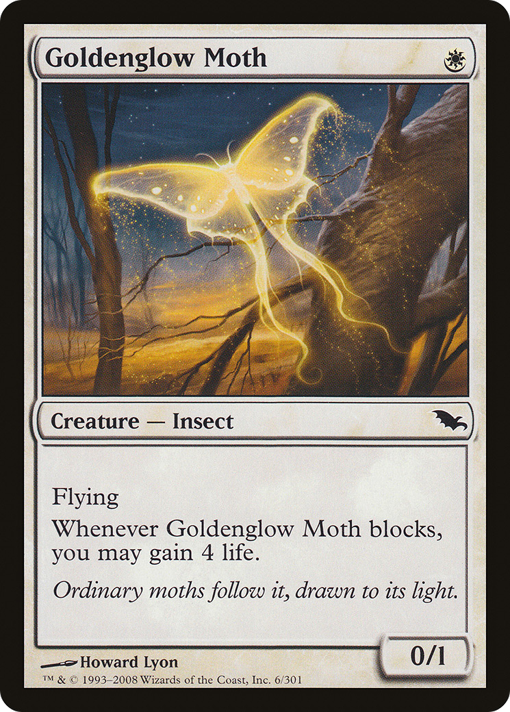 Goldenglow Moth (SHM-006) [Shadowmoor] Foil MTG Single Wizards of the Coast