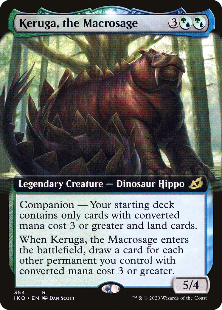 Keruga, the Macrosage (IKO-354) [Ikoria: Lair of Behemoths] (Extended Art) Foil MTG Single Wizards of the Coast