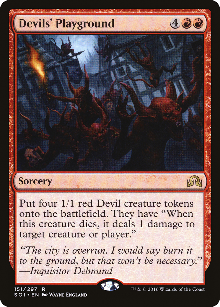 Devils' Playground (SOI-151) [Shadows over Innistrad] MTG Single Wizards of the Coast