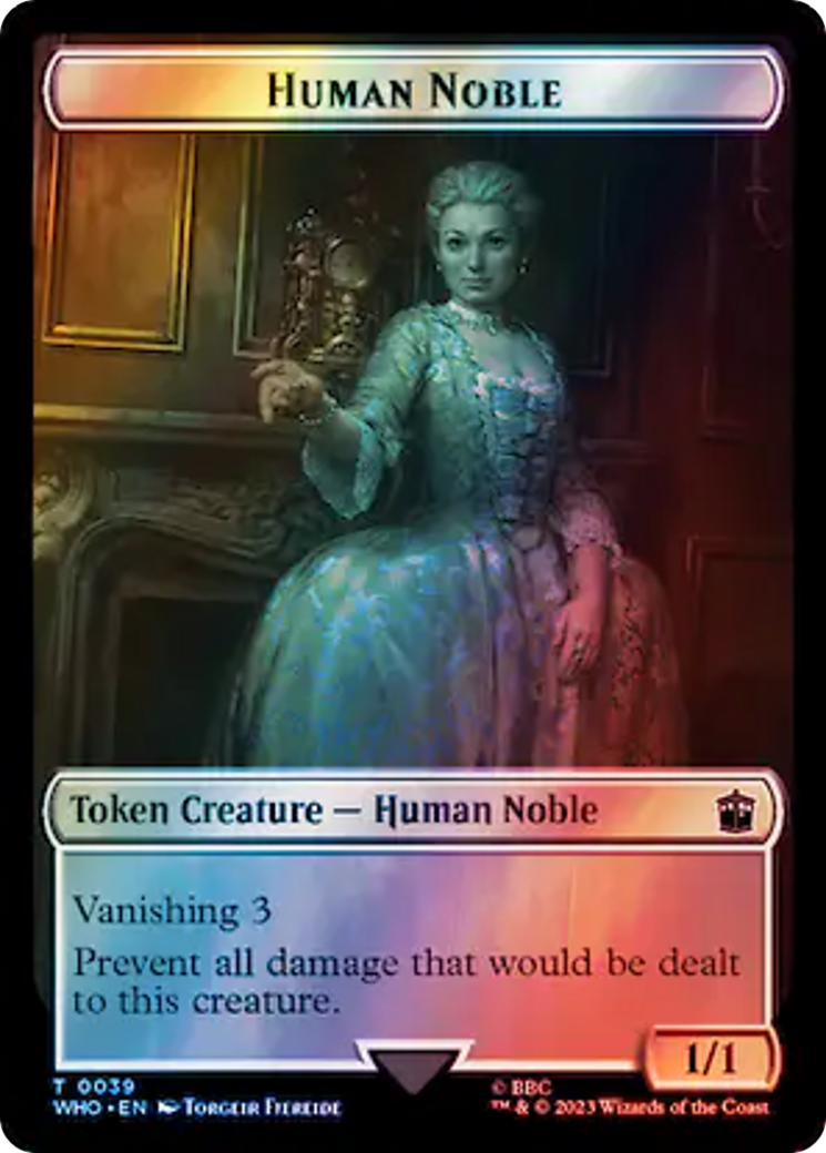 Human Noble (TWHO-039) [Tokens] Doctor Who Tokens Foil MTG Single Wizards of the Coast