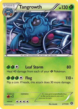 Tangrowth (2/114) Reverse Holofoil [XY: Steam Siege] Pokemon Single Pokémon