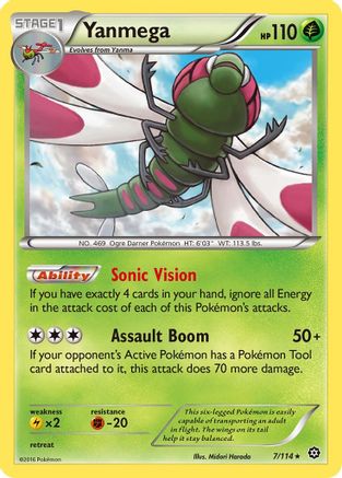 Yanmega (7/114) [XY: Steam Siege] Pokemon Single Pokémon