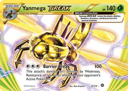 Yanmega BREAK (8/114) Holofoil [XY: Steam Siege] Pokemon Single Pokémon