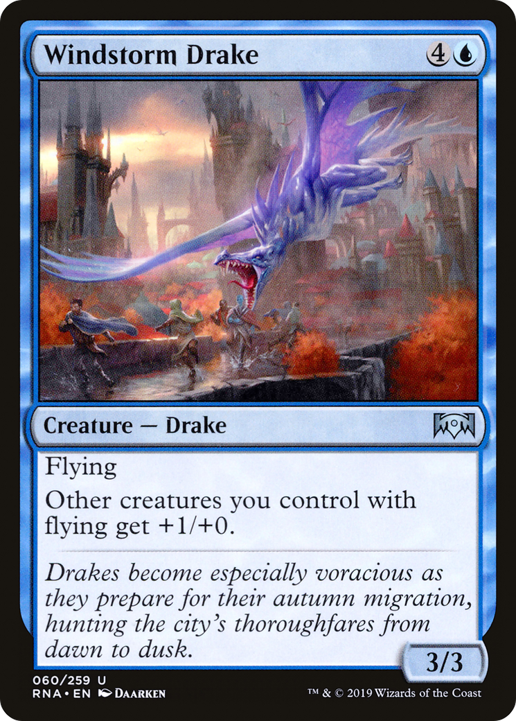 Windstorm Drake (RNA-060) [Ravnica Allegiance] Foil MTG Single Wizards of the Coast