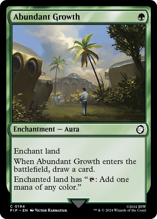 Abundant Growth (PIP-194) [Fallout] Foil MTG Single Wizards of the Coast